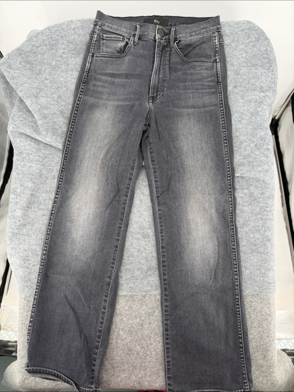 3x1 NYC Made Here cut 1613 Charcoal Gray Jeans size 25